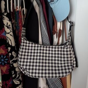 BAGGU Gingham Shoulder Bag